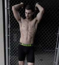 Load image into Gallery viewer, Boxer Brief - Jet/Neon